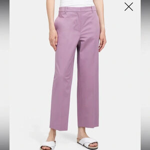 THEORY Lilac High-Rise‎ Straight Pant in Stretch Chino Size 4